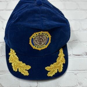 Vintage AMERICAN LEGION velour velvet made‎ in USA hat cap